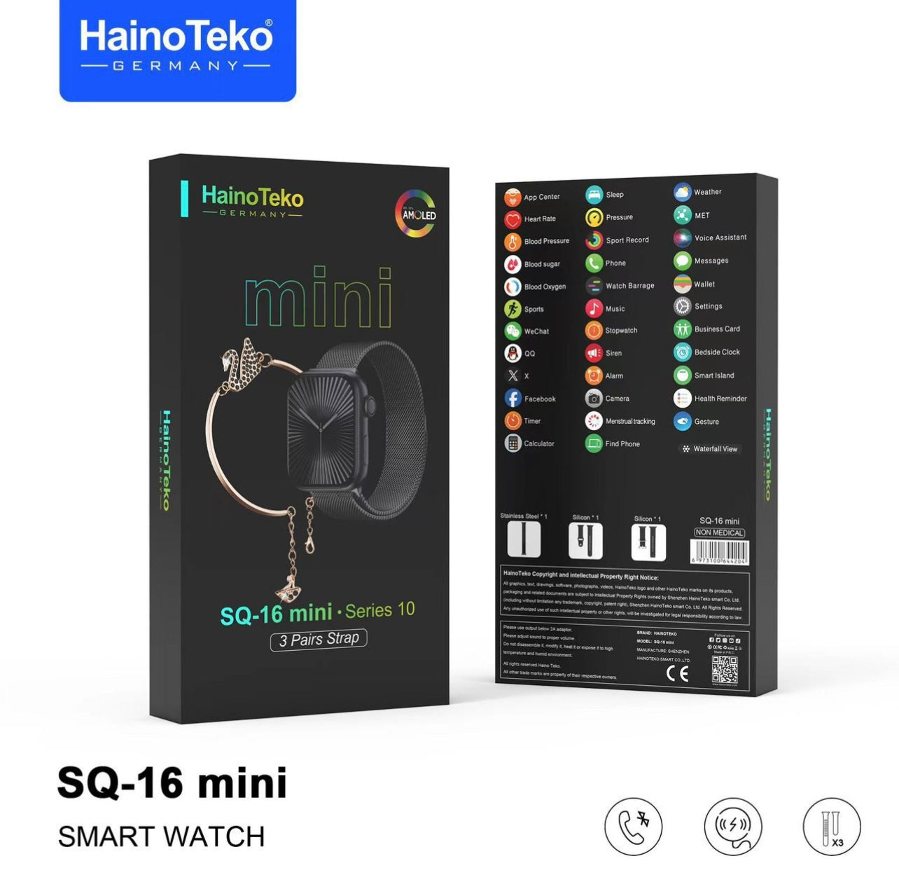 HainoTeko SQ-16 Mini Akıllı Saat